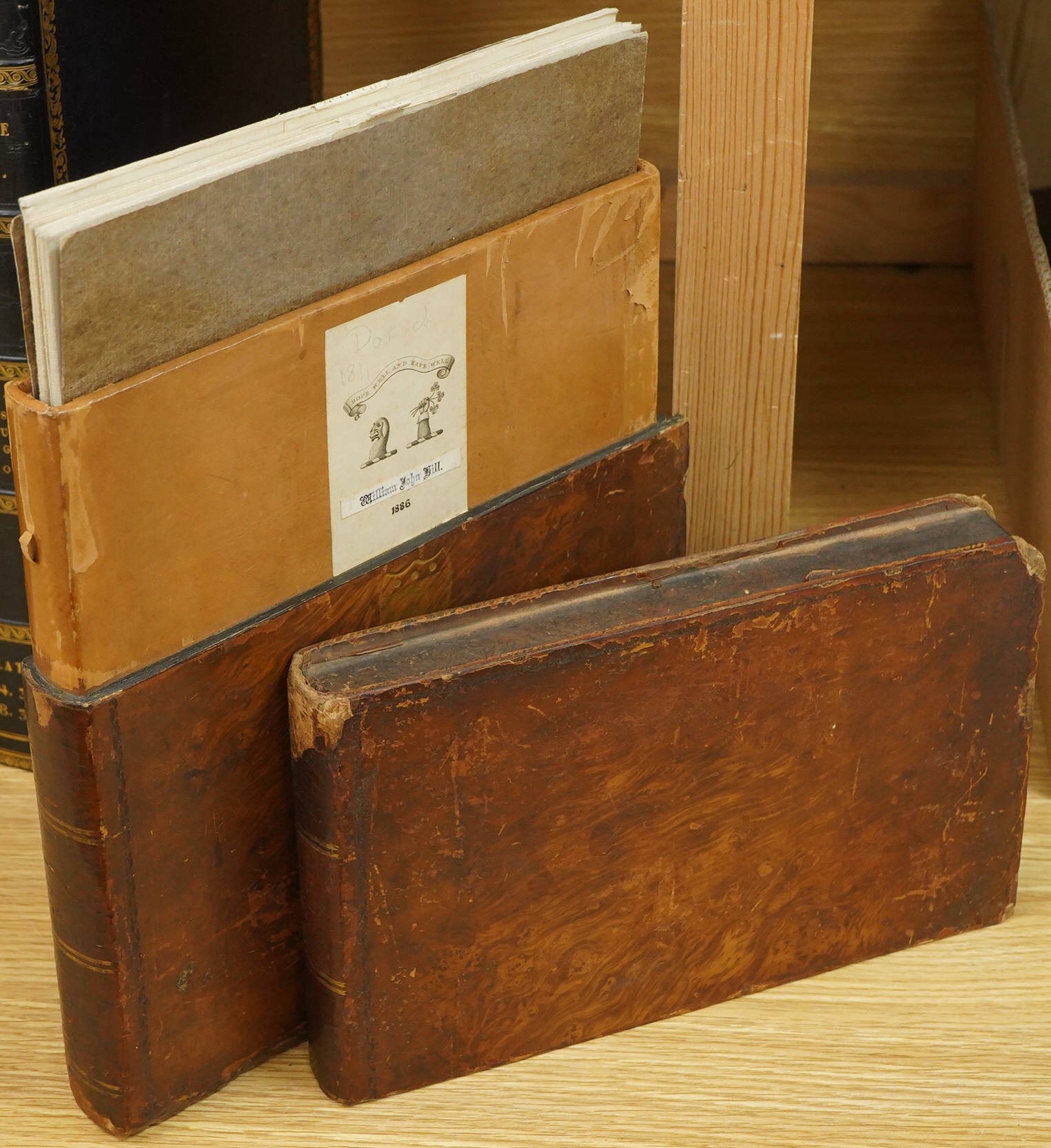 Ordnance Survey maps of Dorset, comprising of a set of four engraved maps mounted on linen, including sheet no.s; 15, 16, 17, and 18, engraved by Benjamin Baker at the Drawing Room in the Tower, and published by Lt. Col.